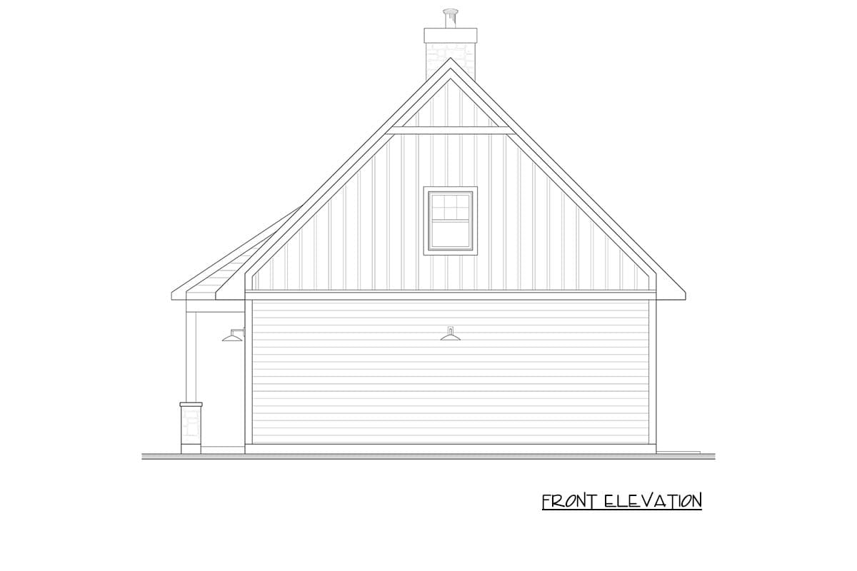 Plan 22767DR: Rustic Cottage House Plan with Two Bedrooms and Loft - Image #13 - Cabin, Cottage, Rustic