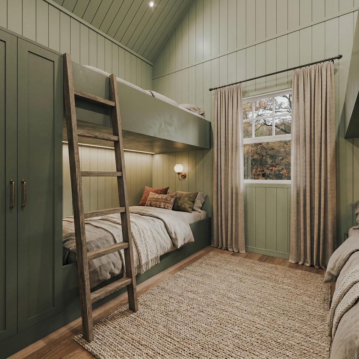 Plan 22767DR: Rustic Cottage House Plan with Two Bedrooms and Loft - Image #10 - Cabin, Cottage, Rustic