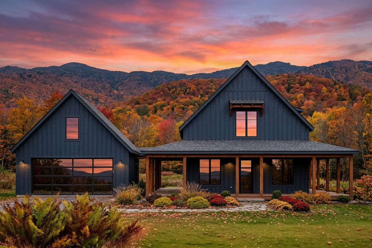 Plan 818211JSS: Modern Farmhouse House Plan with 3 Bedrooms and Wraparound Porch - Image #4 - Country, Craftsman, Farmhouse, Modern Farmhouse, Mountain