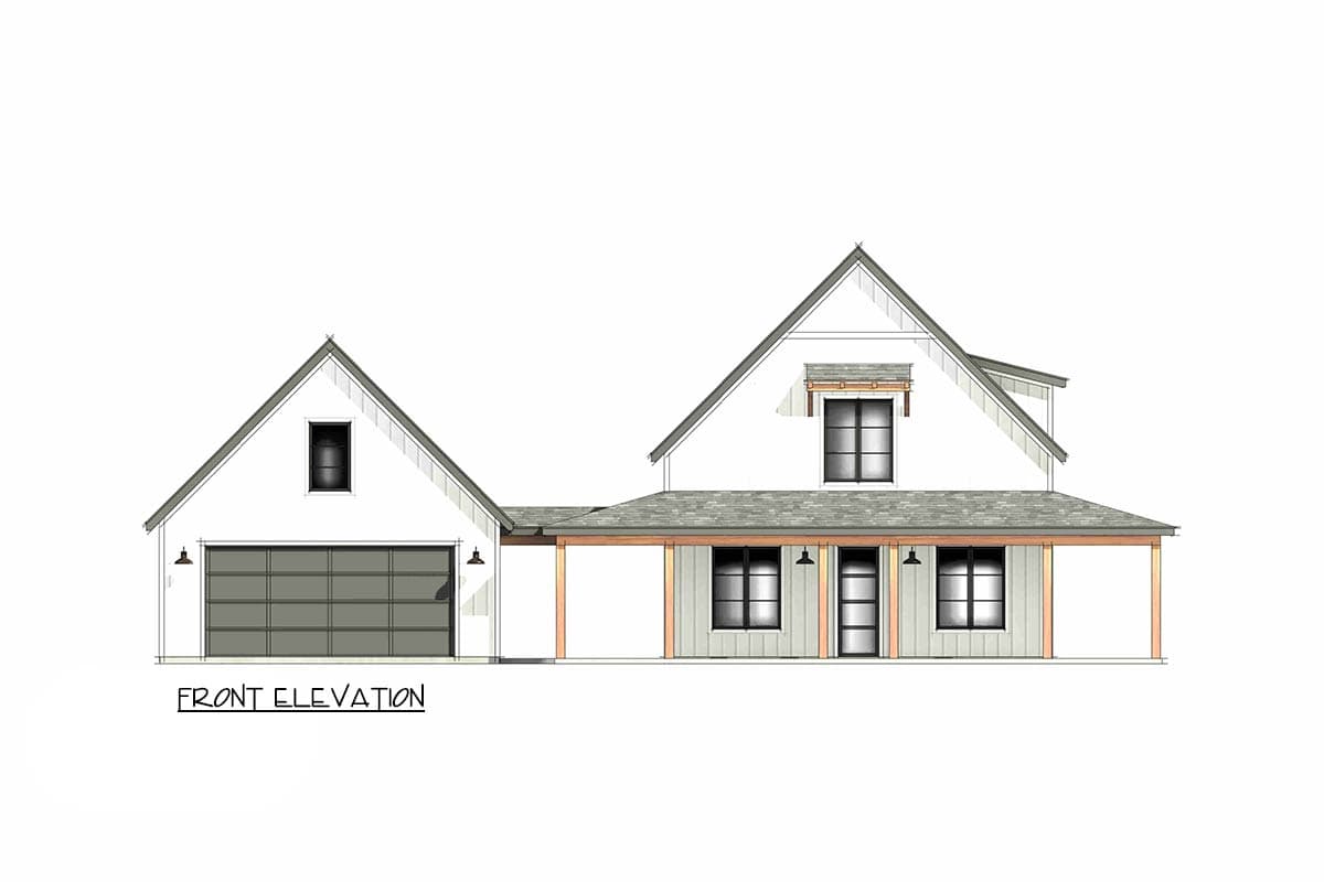 Plan 818211JSS: Modern Farmhouse House Plan with 3 Bedrooms and Wraparound Porch - Image #5 - Country, Craftsman, Farmhouse, Modern Farmhouse, Mountain