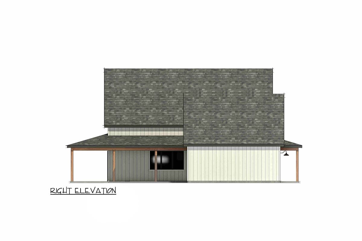 Plan 818211JSS: Modern Farmhouse House Plan with 3 Bedrooms and Wraparound Porch - Image #9 - Country, Craftsman, Farmhouse, Modern Farmhouse, Mountain