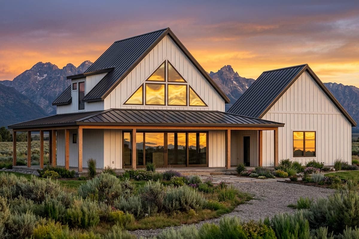 Plan 818211JSS: Modern Farmhouse House Plan with 3 Bedrooms and Wraparound Porch - Image #6 - Country, Craftsman, Farmhouse, Modern Farmhouse, Mountain