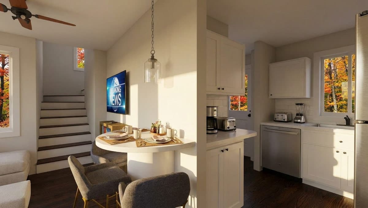 Plan 431006BOX: Boxes-Built Modern Tiny House Plan with Two Bedrooms and Loft - Image #6 - Contemporary, Modern, Mountain, Transitional, Vacation