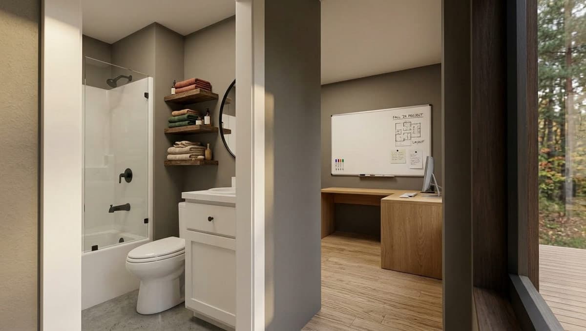 Plan 431006BOX: Boxes-Built Modern Tiny House Plan with Two Bedrooms and Loft - Image #8 - Contemporary, Modern, Mountain, Transitional, Vacation