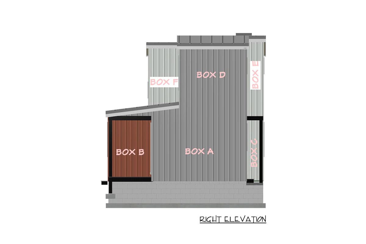 Plan 431006BOX: Boxes-Built Modern Tiny House Plan with Two Bedrooms and Loft - Image #12 - Contemporary, Modern, Mountain, Transitional, Vacation