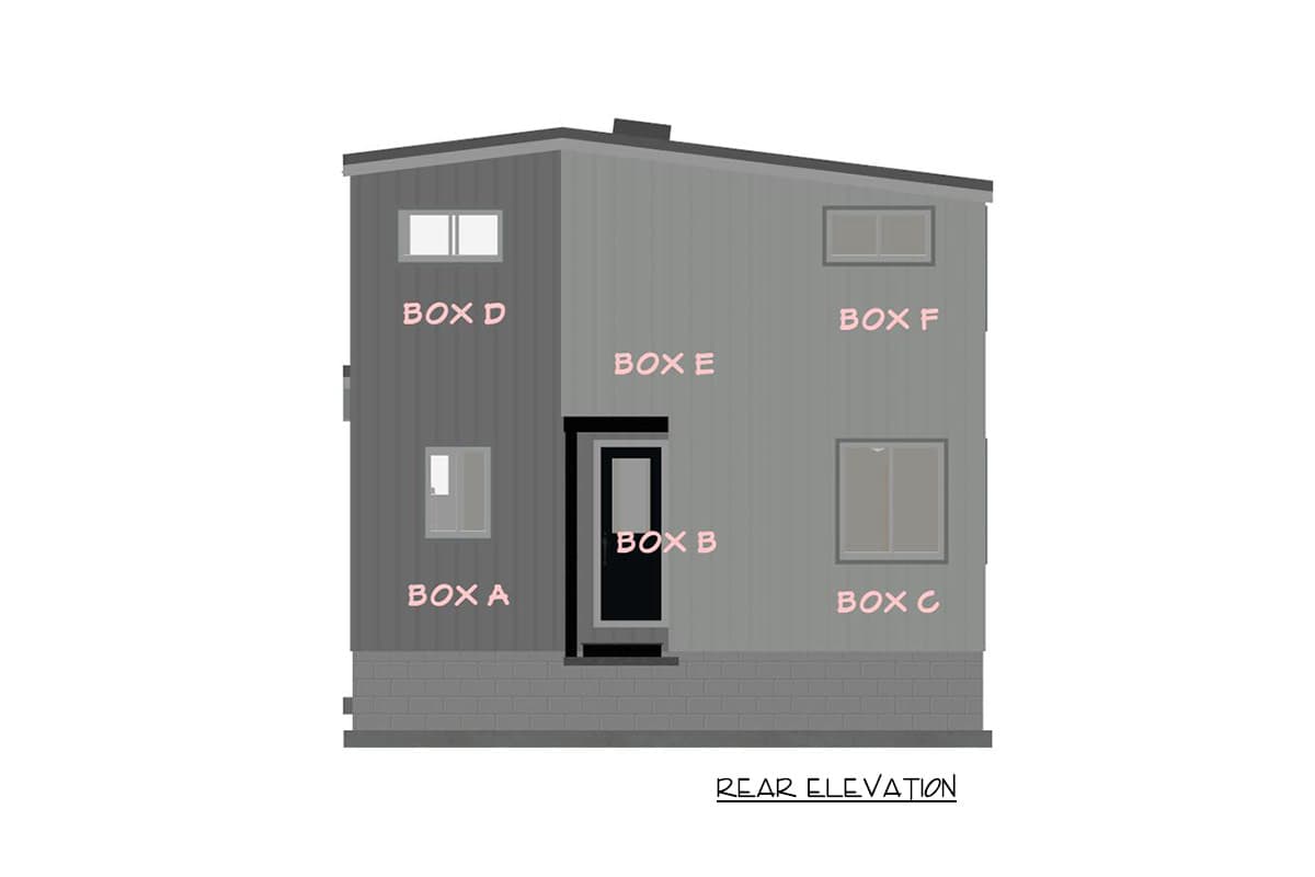 Plan 431006BOX: Boxes-Built Modern Tiny House Plan with Two Bedrooms and Loft - Image #13 - Contemporary, Modern, Mountain, Transitional, Vacation