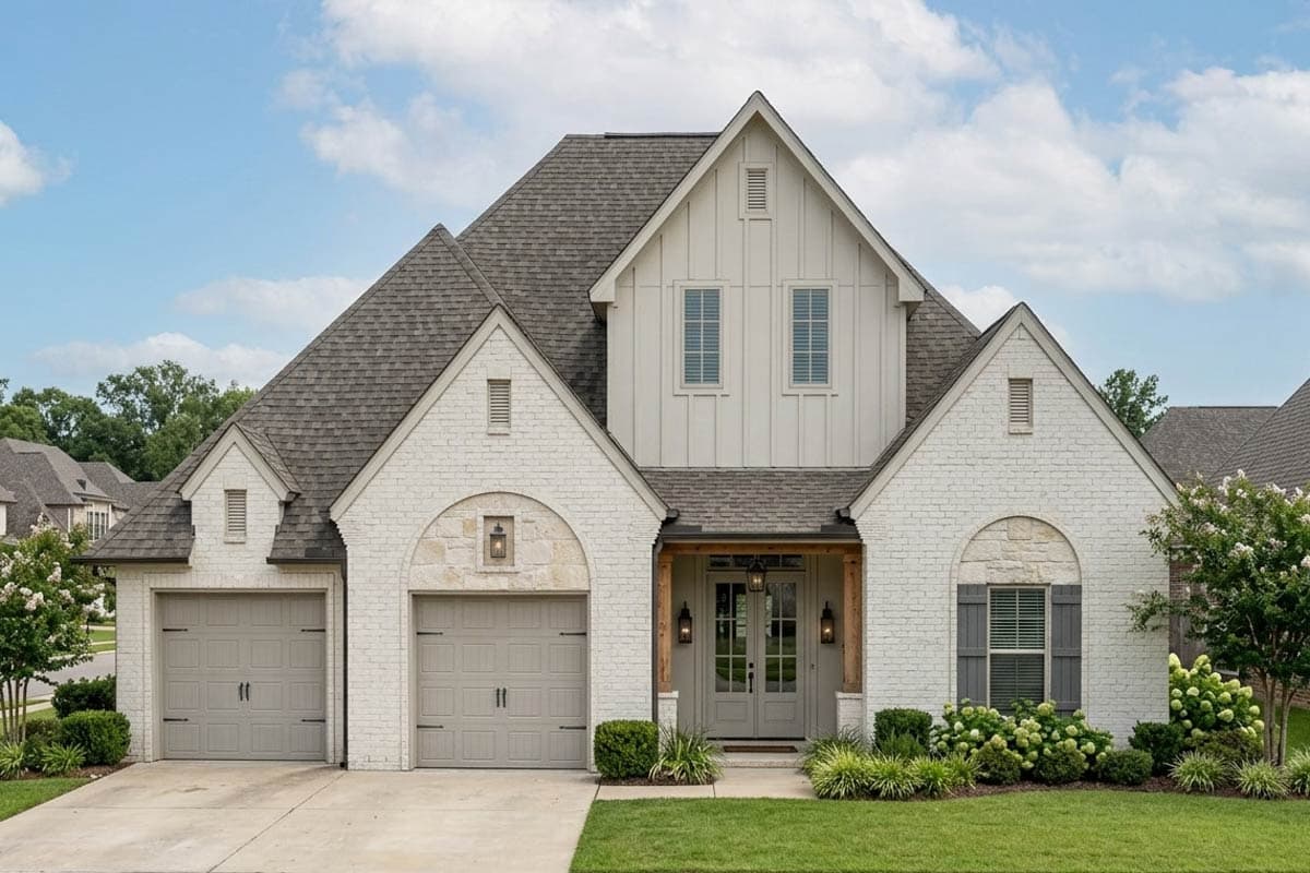 Plan image - 185049PHD:Transitional House Plan with 4 Bedrooms and 2-Car Garage