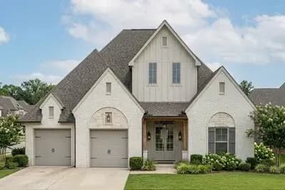 Transitional House Plan with 4 Bedrooms and 2-Car Garage