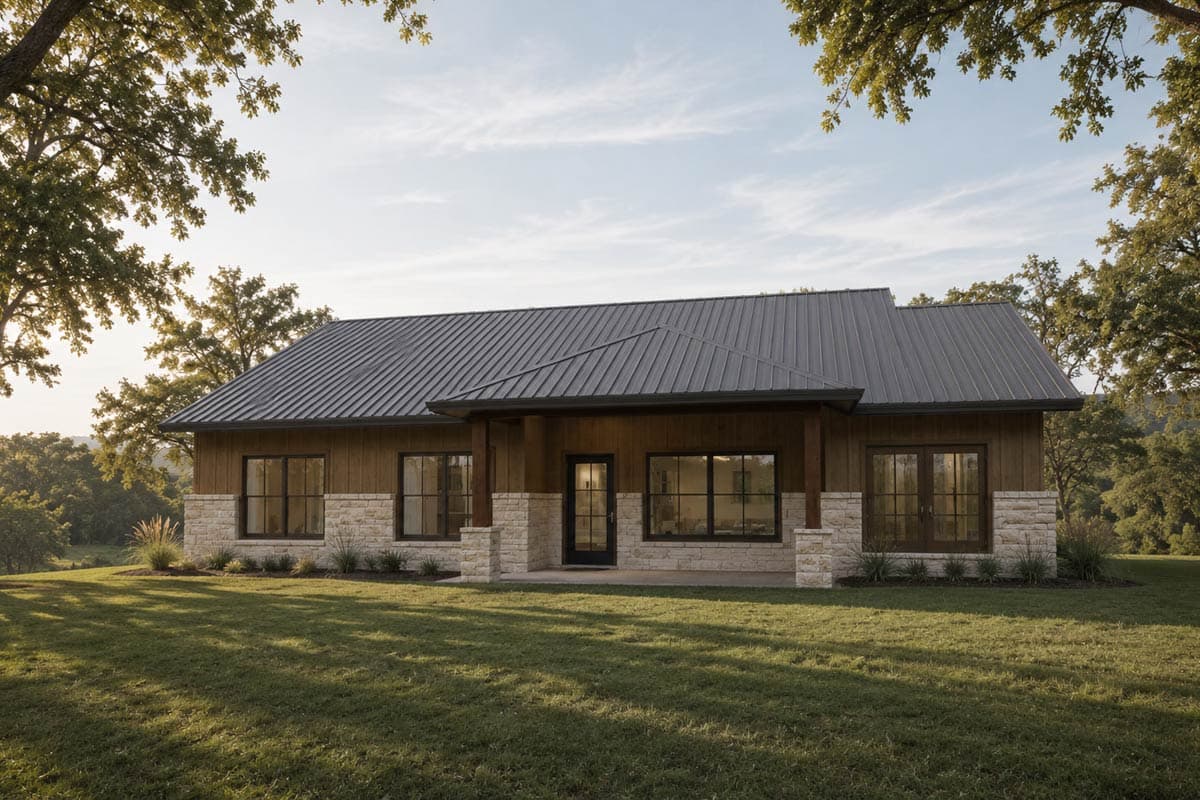 Plan 150030HRP: Three Bedroom Farmhouse House Plan with Two Car Garage - Image #8 - Country, Farmhouse, New American, Ranch, Rustic
