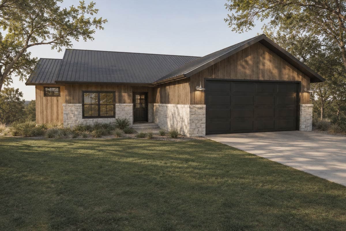 Plan 150033HRP: Mountain Ranch House Plan with 3 Bedrooms and 2 Baths - Image #2 - Craftsman, Mountain, New American, Ranch