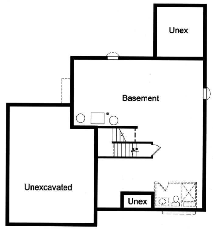 Plan 39175ST: Open Spaces - Floor Plan - Lower Level - Craftsman, Northwest
