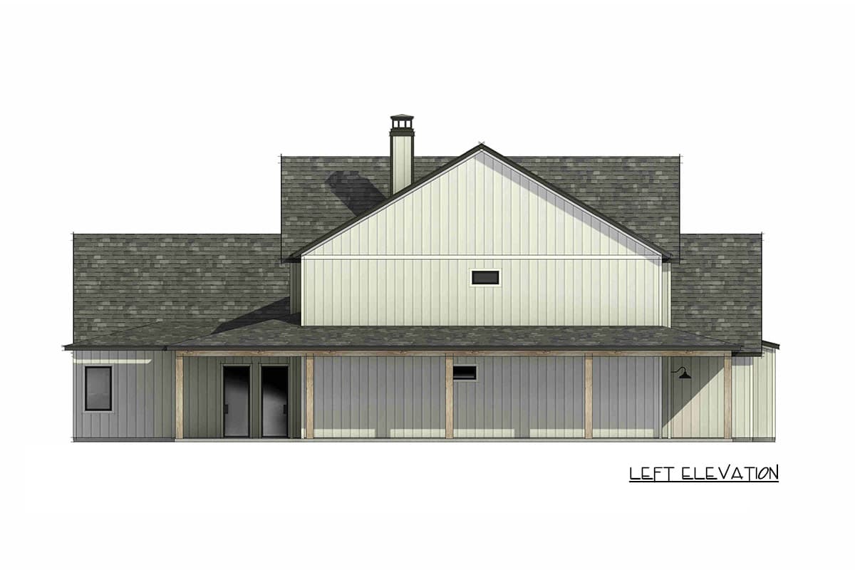 Plan 818212JSS: Spacious Modern Farmhouse House Plan with Five Bedrooms and Wraparound Porch - Image #6 - Country, Craftsman, Farmhouse, Modern Farmhouse
