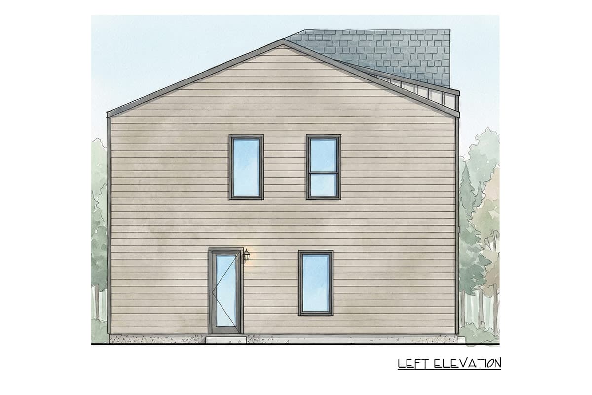 Plan 100375GHR: Transitional Two-Unit Multifamily House Plan with Three Bedrooms Per Unit - Image #2 - Contemporary, Transitional