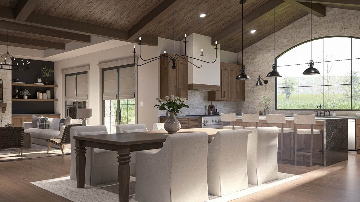 Plan 623657DJ: Hill Country House Plan with 3 Bedrooms and 3-Car Garage - Image #17 - Hill Country, New American