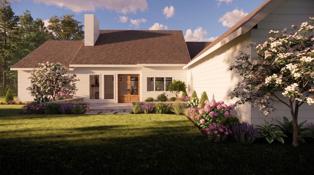 Plan 600022PDZ: Modern Farmhouse House Plan with 3 Bedrooms and 3-Car Garage - Image #2 - Modern Farmhouse, New American, Southern