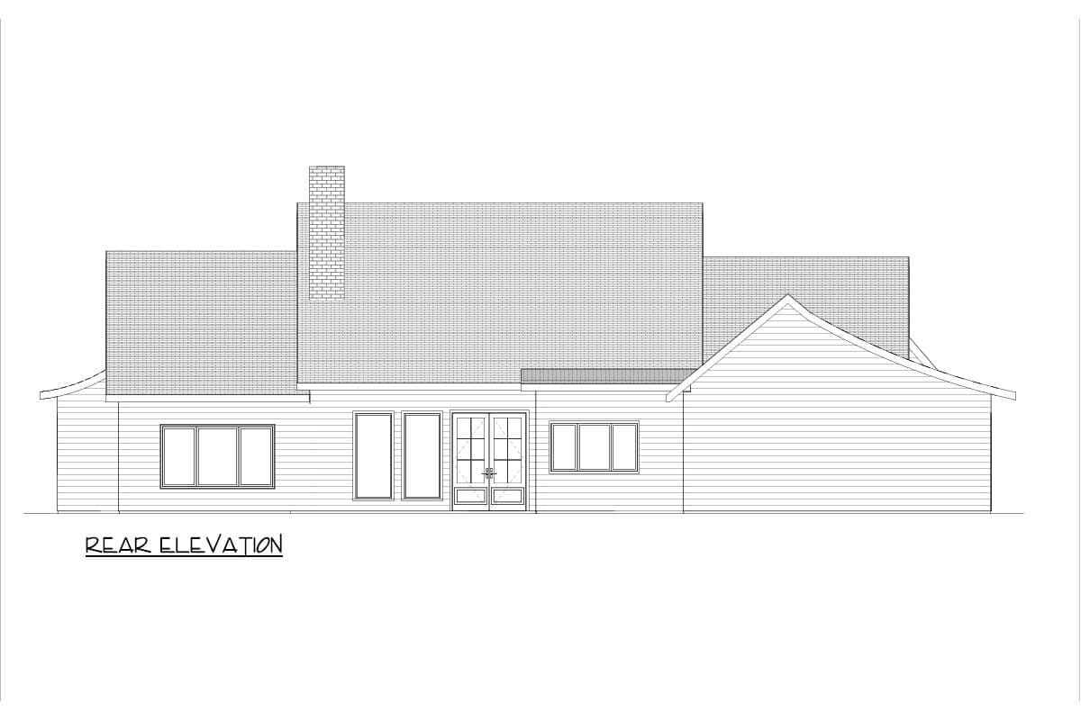 Plan 600022PDZ: Modern Farmhouse House Plan with 3 Bedrooms and 3-Car Garage - Image #9 - Modern Farmhouse, New American, Southern