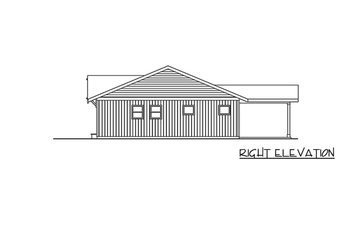 Plan 720190DA: Three Bedroom Farmhouse House Plan with Split Bedroom Layout - Image #3 - Country, Craftsman, Farmhouse, Ranch