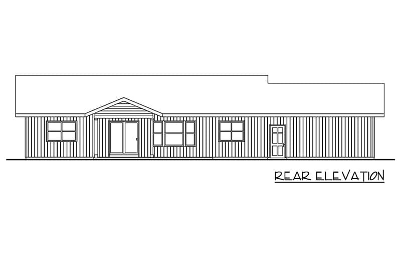 Plan 720190DA: Three Bedroom Farmhouse House Plan with Split Bedroom Layout - Image #4 - Country, Craftsman, Farmhouse, Ranch