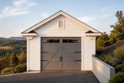 Two-Car Detached Garage House Plan with Farmhouse Aesthetic