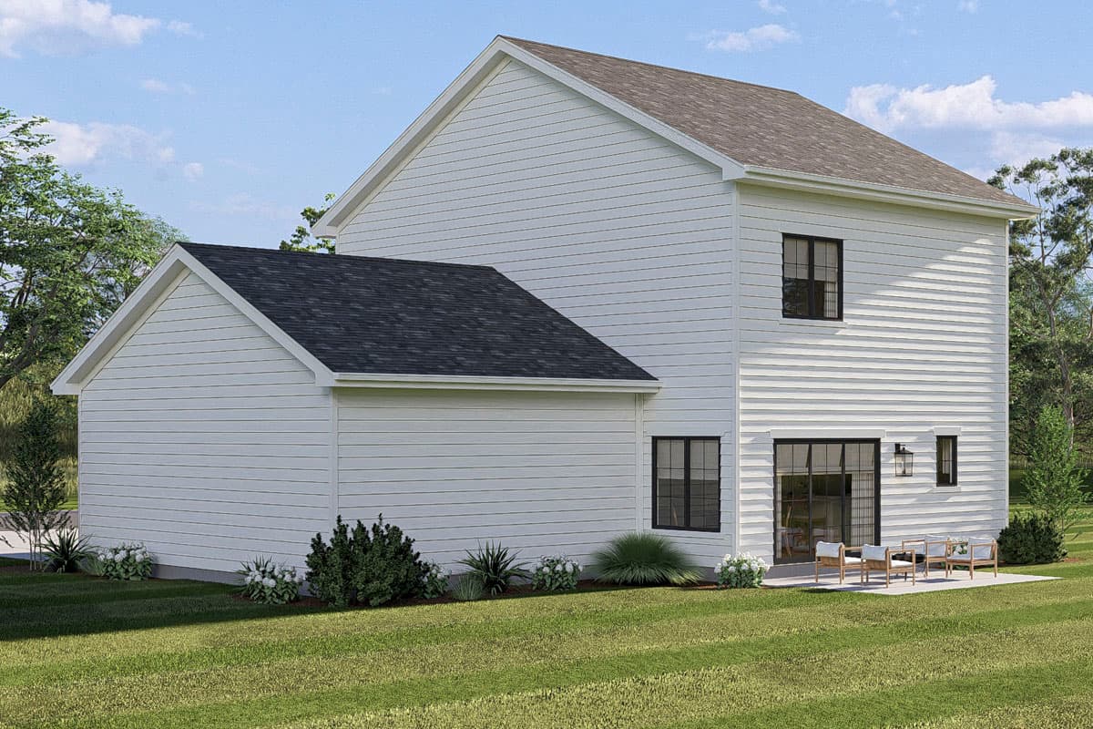 Plan 623658DJ: Two-Story Farmhouse House Plan with Three Bedrooms and Two-Car Garage - Image #7 - Country, Farmhouse, Traditional