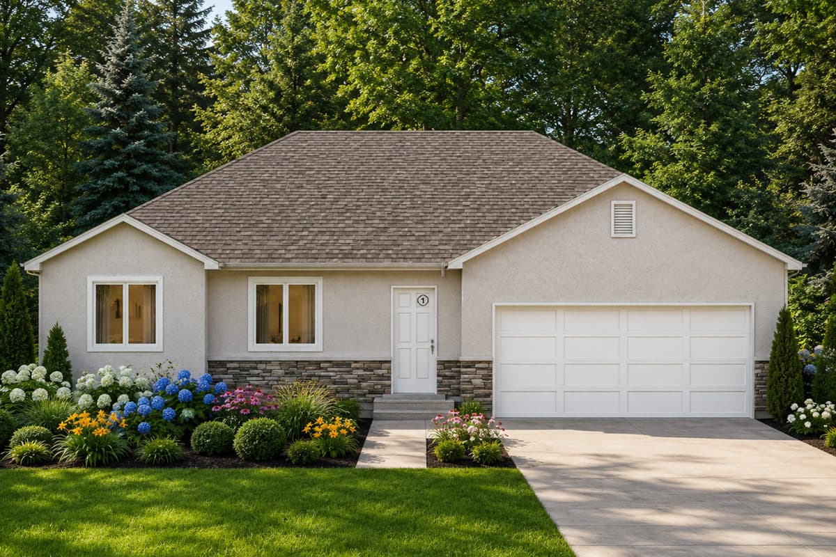 Plan image - 849115PGE:Traditional Two Bedroom House Plan with Two Car Garage