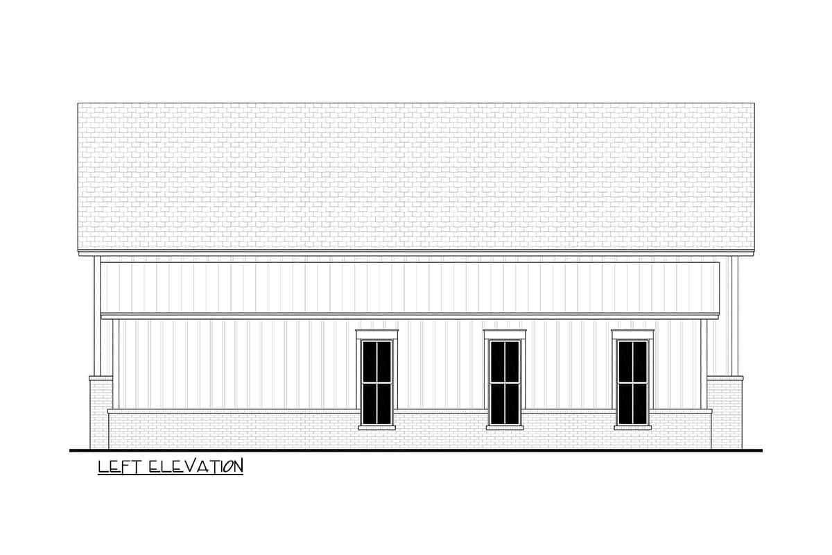 Plan 52052HZ: Charming 1-Bedroom Farmhouse Garage Plan with 630 Sq Ft and RV Garage - Image #8 - Country, Farmhouse, Southern