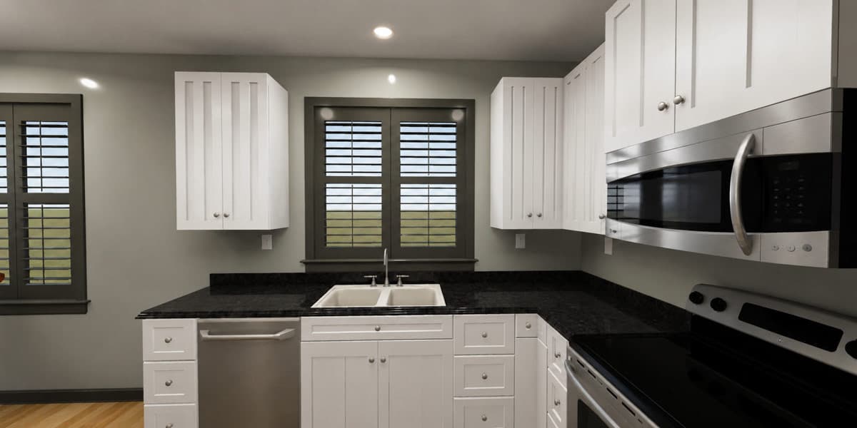 Plan 61762UT: Contemporary Mediterranean House Plan with One Bedroom and Two-Car Garage - Image #8 - Coastal, Contemporary, Mediterranean