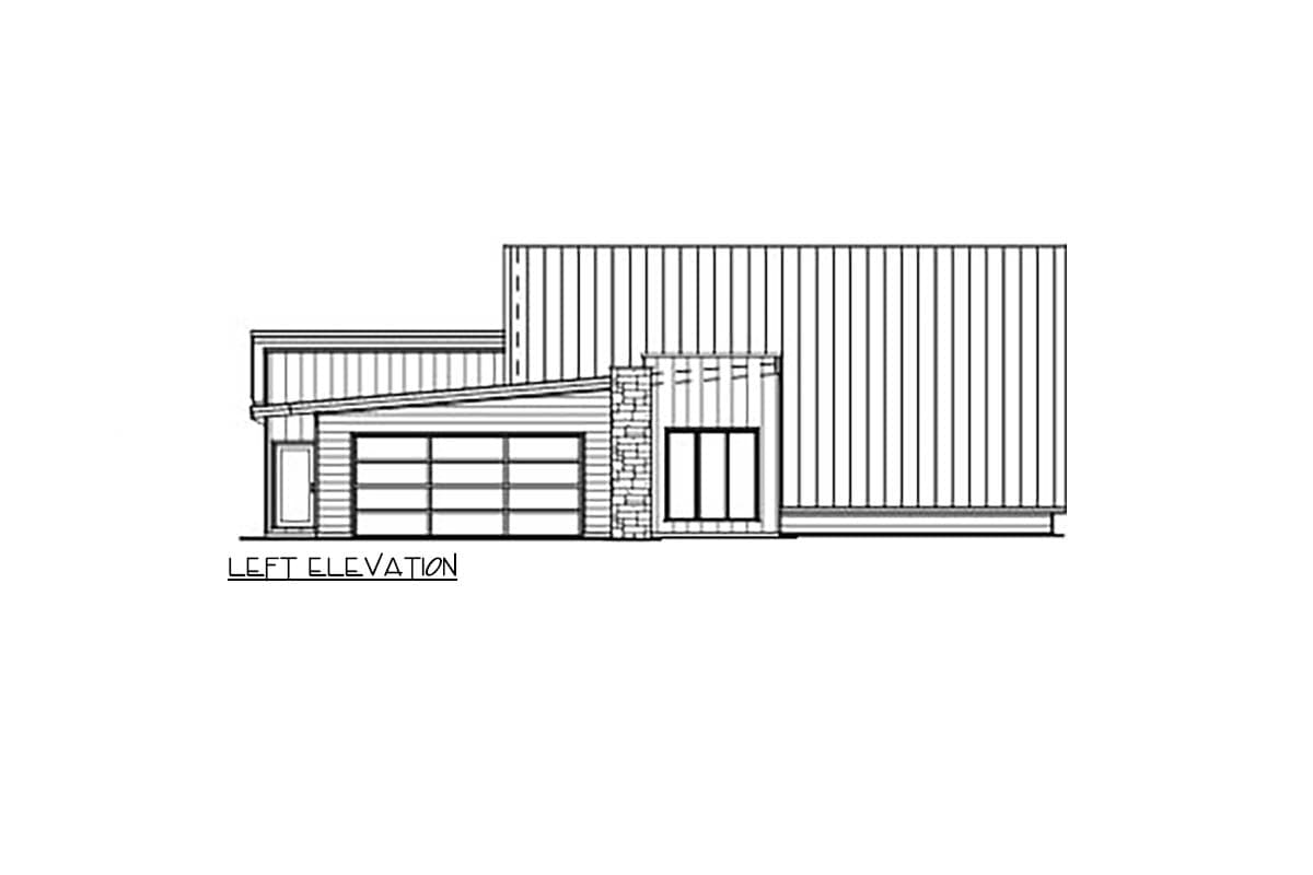 Plan 700515SND: Modern A-Frame House Plan with 3 Bedrooms and Attached Garage - Image #3 - A-Frame, Contemporary, Modern