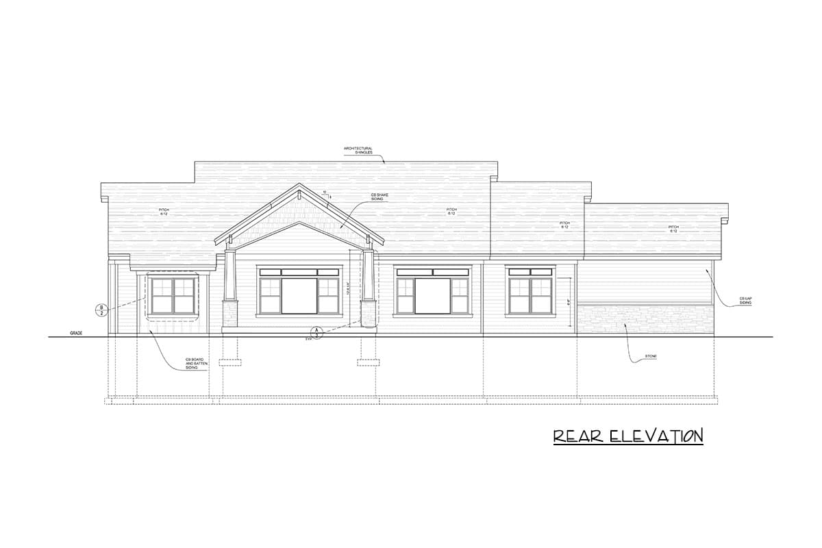 Plan 849117PGE:  New American House Plan with 2 Bedrooms and 3-Car Garage - Image #5 - Craftsman, Modern Farmhouse, Mountain, New American, Northwest, Rustic, Traditional