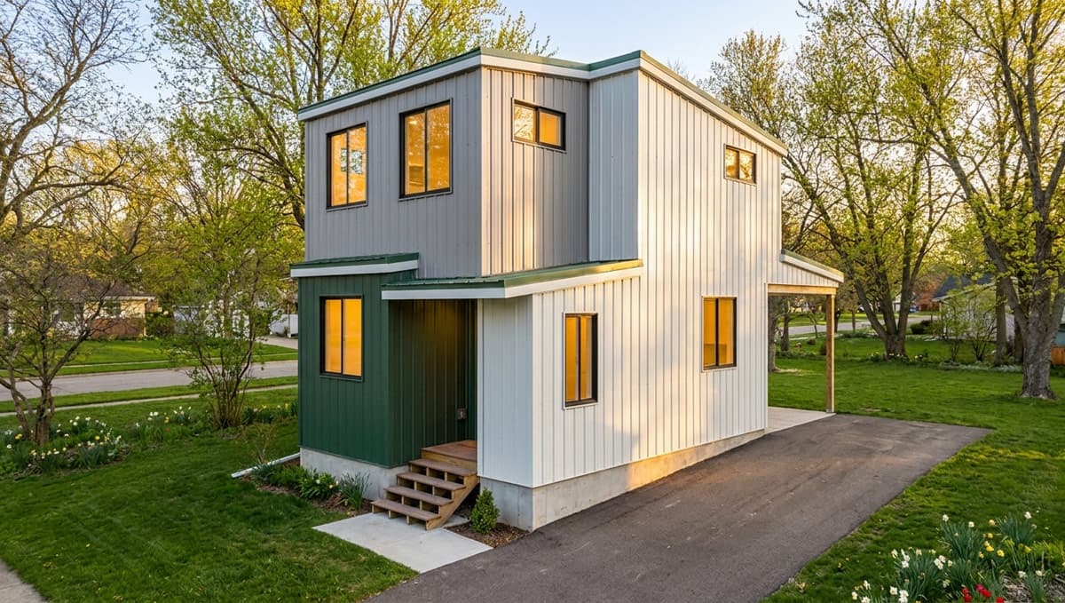 Plan 431007BOX: Box Built 3-Bed Modern Tiny Home Plan - 850 Sq Ft - Image #2 - Contemporary, Modern, Mountain, Transitional, Vacation