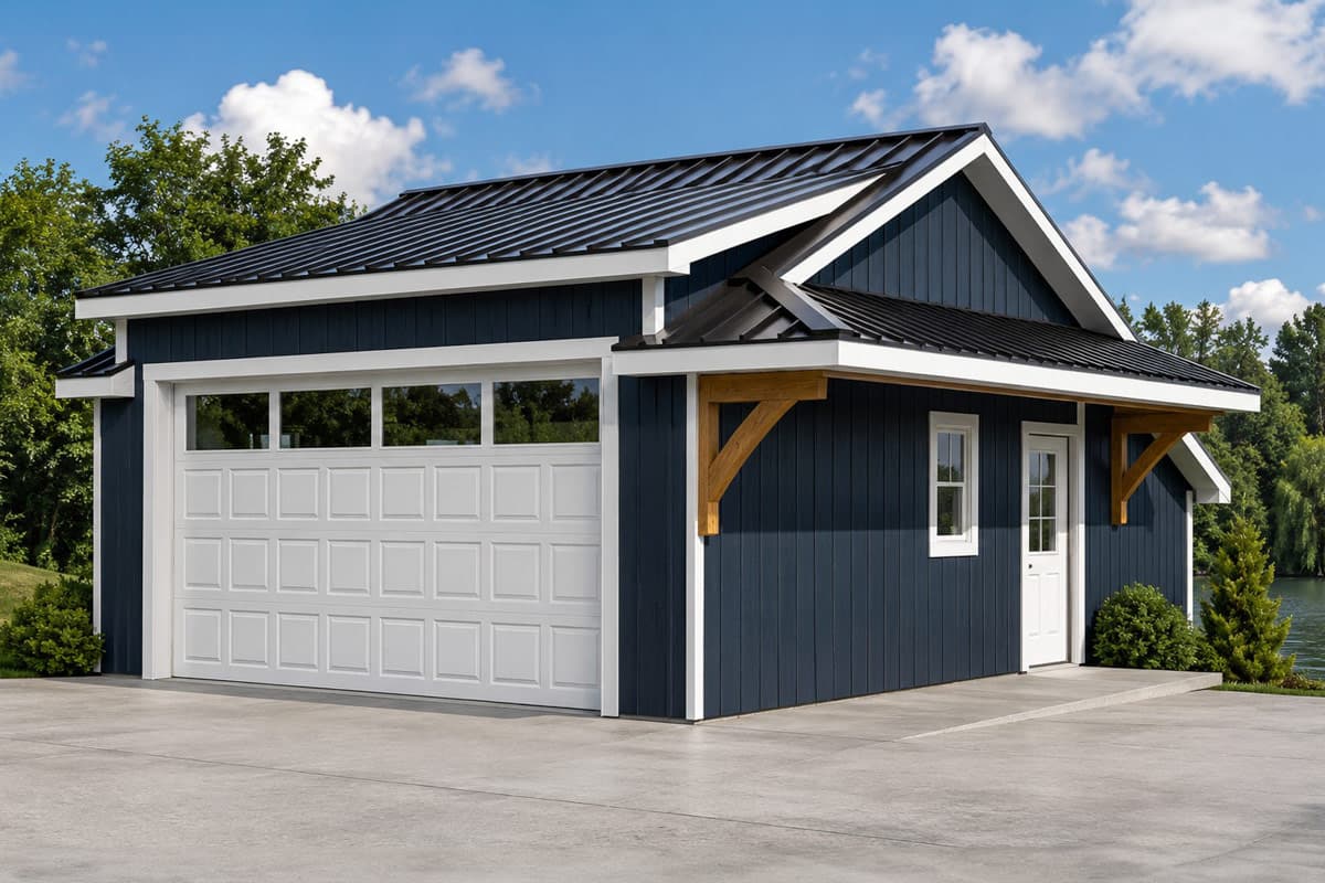 Plan image - 135452GRA:Two Car Carriage House Plan with Dedicated Storage Space