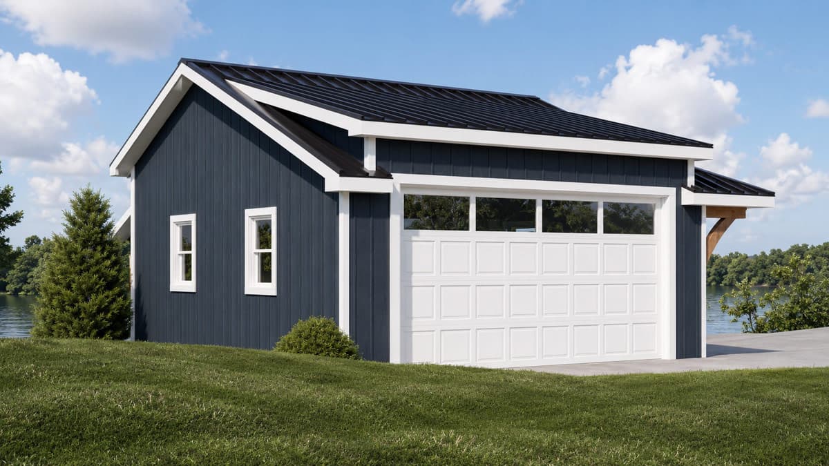 Plan 135452GRA: Two Car Carriage House Plan with Dedicated Storage Space - Image #4 - Carriage, Craftsman, New American