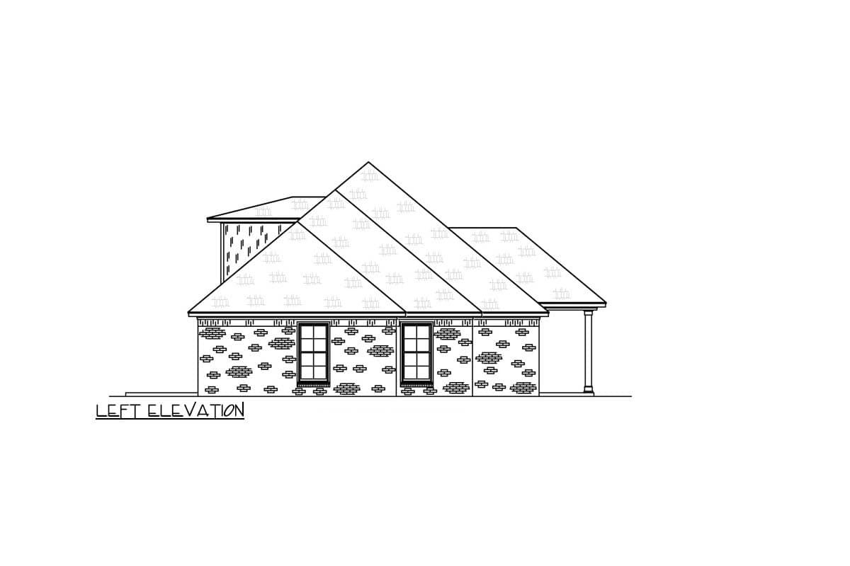 Plan 83972JW: Acadian Style House Plan with 4 Bedrooms and Optionally Finished Bonus Room - Image #3 - Acadian, Traditional