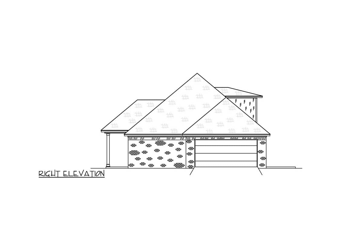 Plan 83972JW: Acadian Style House Plan with 4 Bedrooms and Optionally Finished Bonus Room - Image #5 - Acadian, Traditional