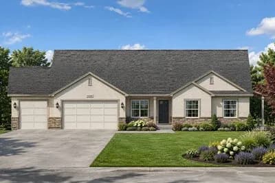 Craftsman Ranch House Plan with Three-Car Garage and Flexible Bedrooms