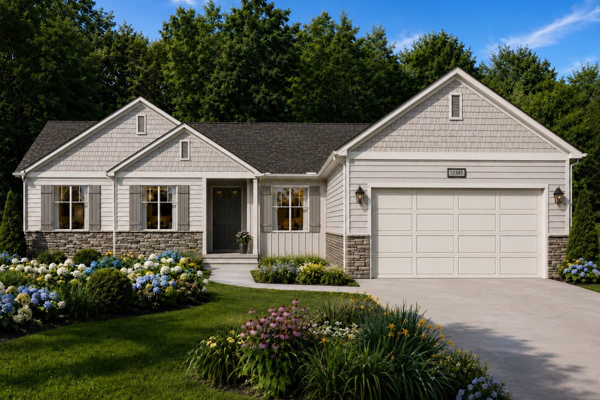 Plan 849127PGE: Craftsman House Plan with 3 Bedrooms and 2-Car Garage - Image #2 - Craftsman, Traditional