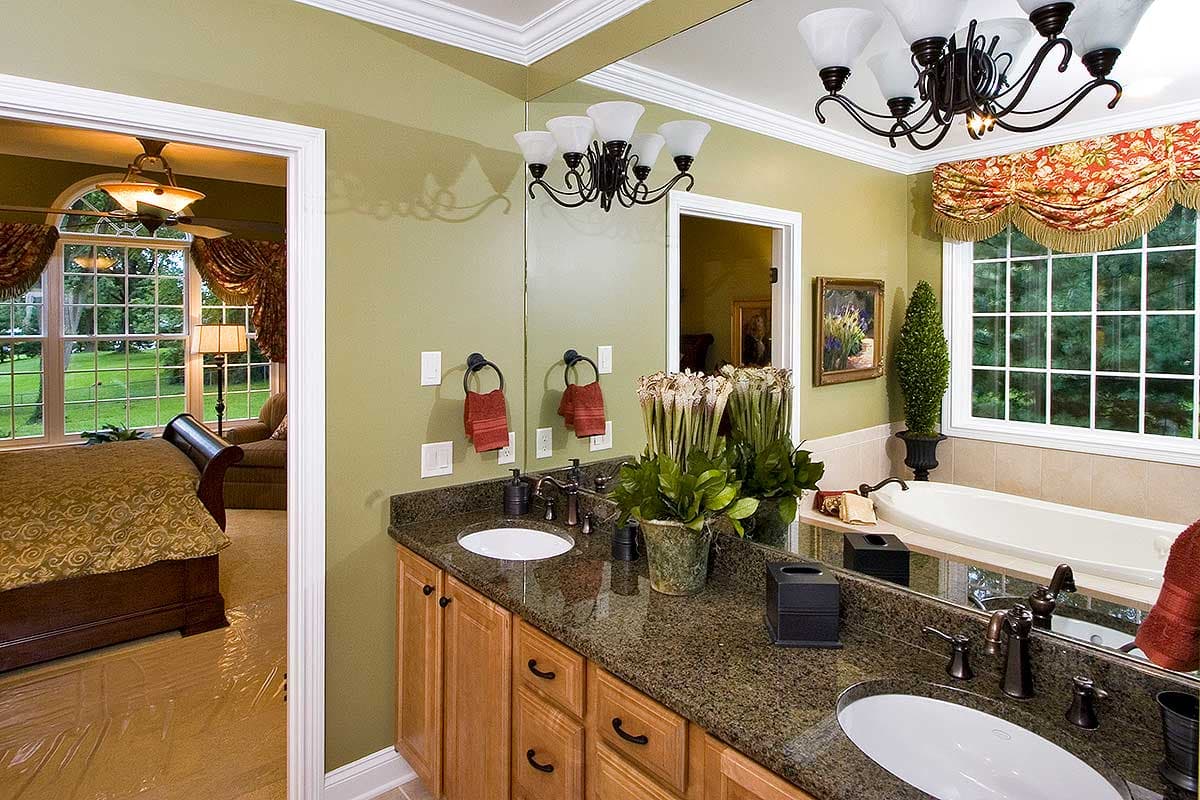 Plan 39193ST: Master Suite with Covered Porch Access - Image #9 - Country, Traditional