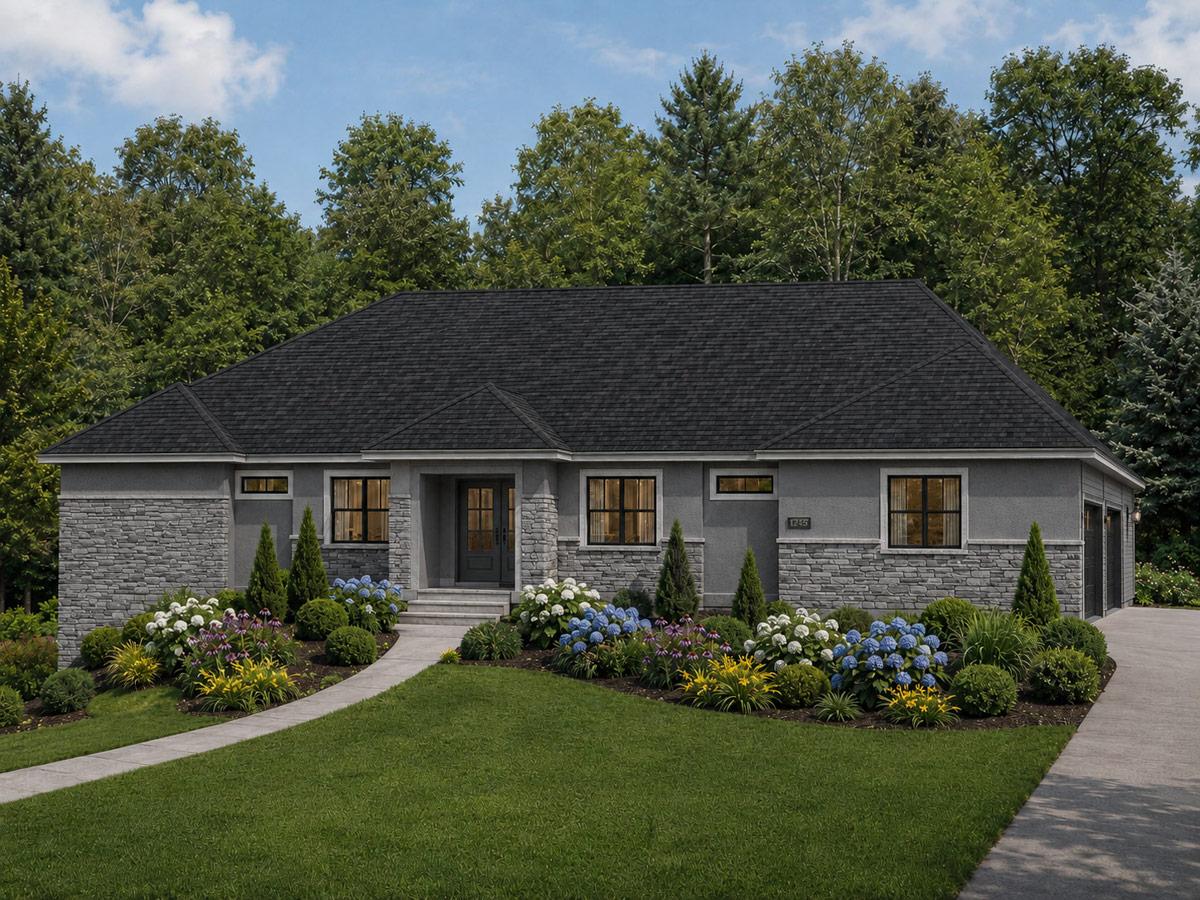 Plan 849129PGE: Traditional Ranch House Plan with 3 Bedrooms and 3-Car Garage - Image #2 - Country, Ranch, Traditional