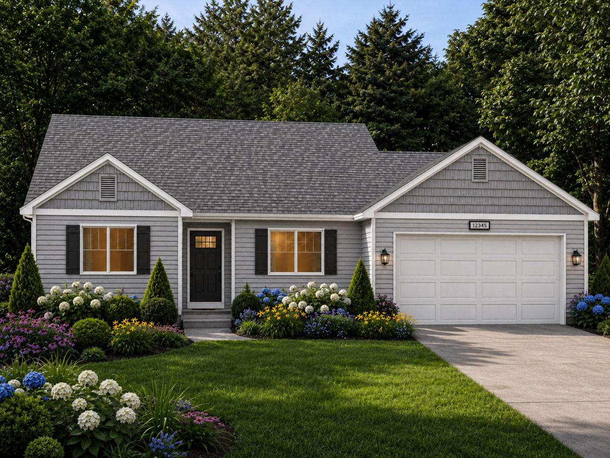 Plan 849132PGE: Craftsman Inspired Traditional House Plan with Three Bedrooms - Image #2 - Craftsman, Traditional