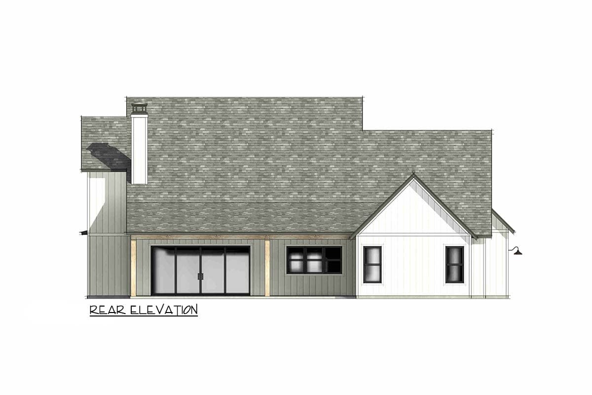 Plan 818213JSS: Modern Farmhouse House Plan with 4 Bedrooms and 3-Car Garage - Image #5 - Country, Craftsman, Farmhouse, Modern Farmhouse, New American