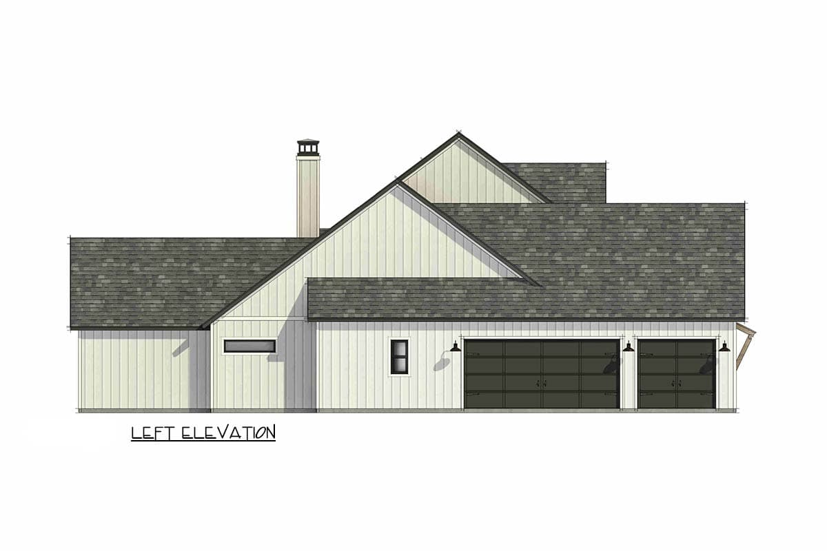Plan 818213JSS: Modern Farmhouse House Plan with 4 Bedrooms and 3-Car Garage - Image #4 - Country, Craftsman, Farmhouse, Modern Farmhouse, New American