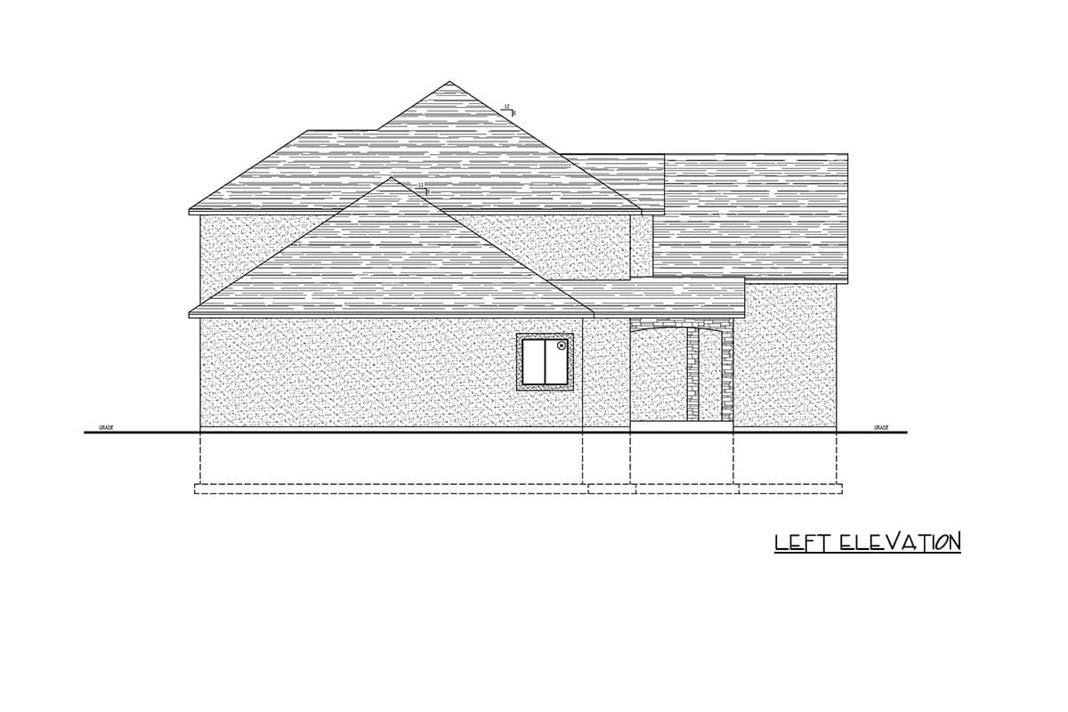 Plan 849134PGE: Three Bedroom Craftsman Cottage House Plan with Two Car Garage - Image #4 - Cottage, Craftsman, Traditional