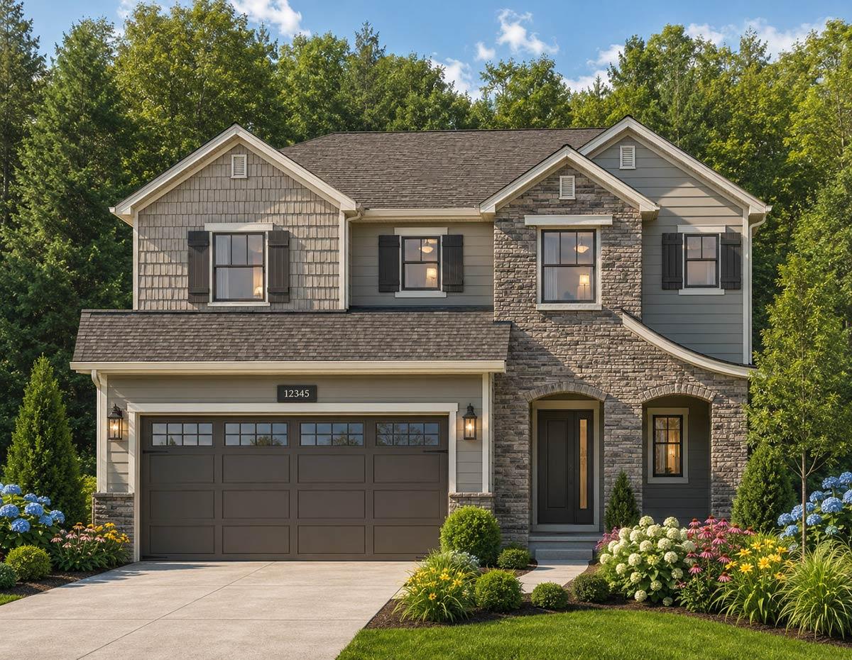 Plan 849134PGE: Three Bedroom Craftsman Cottage House Plan with Two Car Garage - Image #2 - Cottage, Craftsman, Traditional