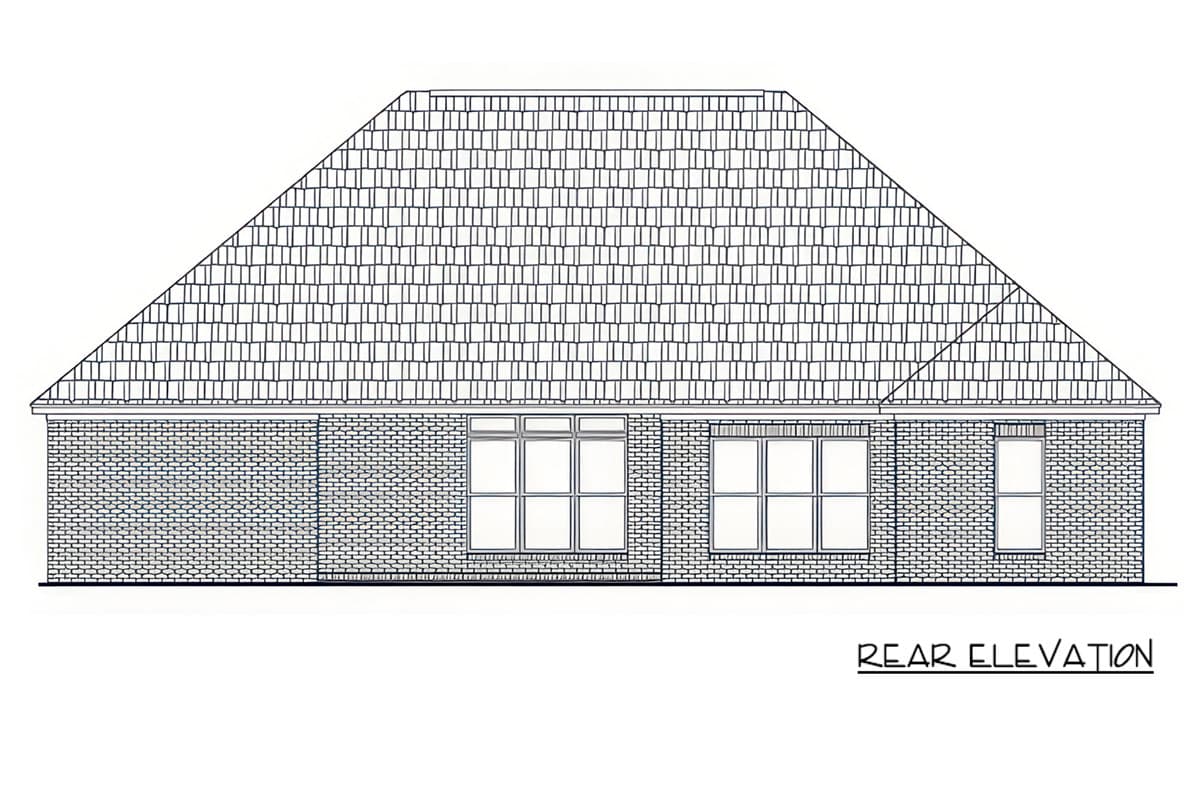 Plan 51395MM: European Ranch House Plan with 3 Bedrooms and 2-Car Garage - Image #2 - European, Ranch, Traditional