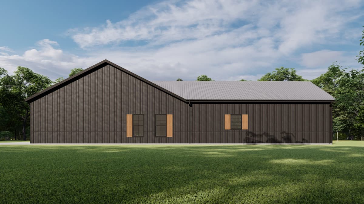 Plan 777077MTL: Modern Barndominium House Plan with 3-Car RV Garage and Workshop - Image #5 - Barndominium, Country, Modern Farmhouse
