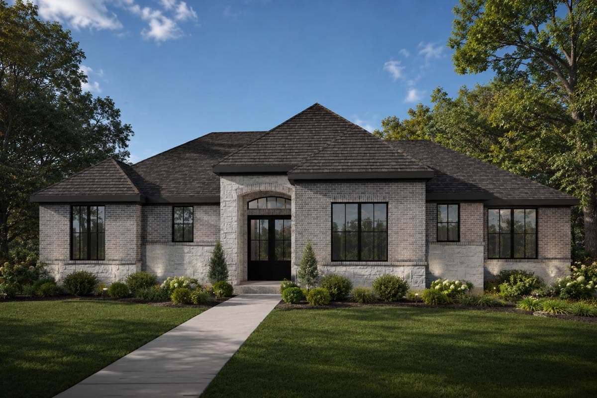 Plan image - 440053PWL:Sophisticated Traditional House Plan with 3 Bedrooms and Open Layout