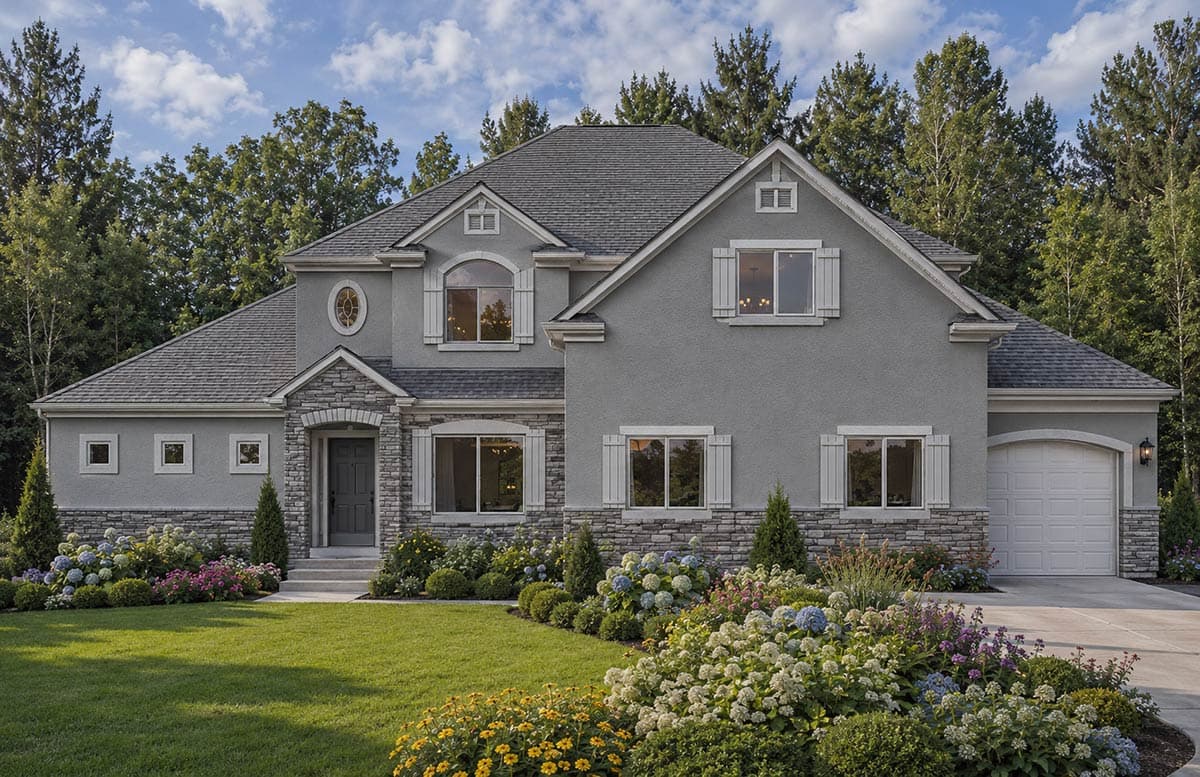 Plan 849135PGE: Traditional Craftsman House Plan with Five Bedrooms and Three-Car Garage - Image #2 - Craftsman, European, Traditional