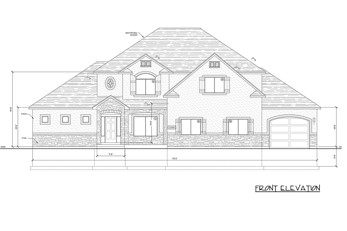 Plan 849135PGE: Traditional Craftsman House Plan with Five Bedrooms and Three-Car Garage - Image #4 - Craftsman, European, Traditional