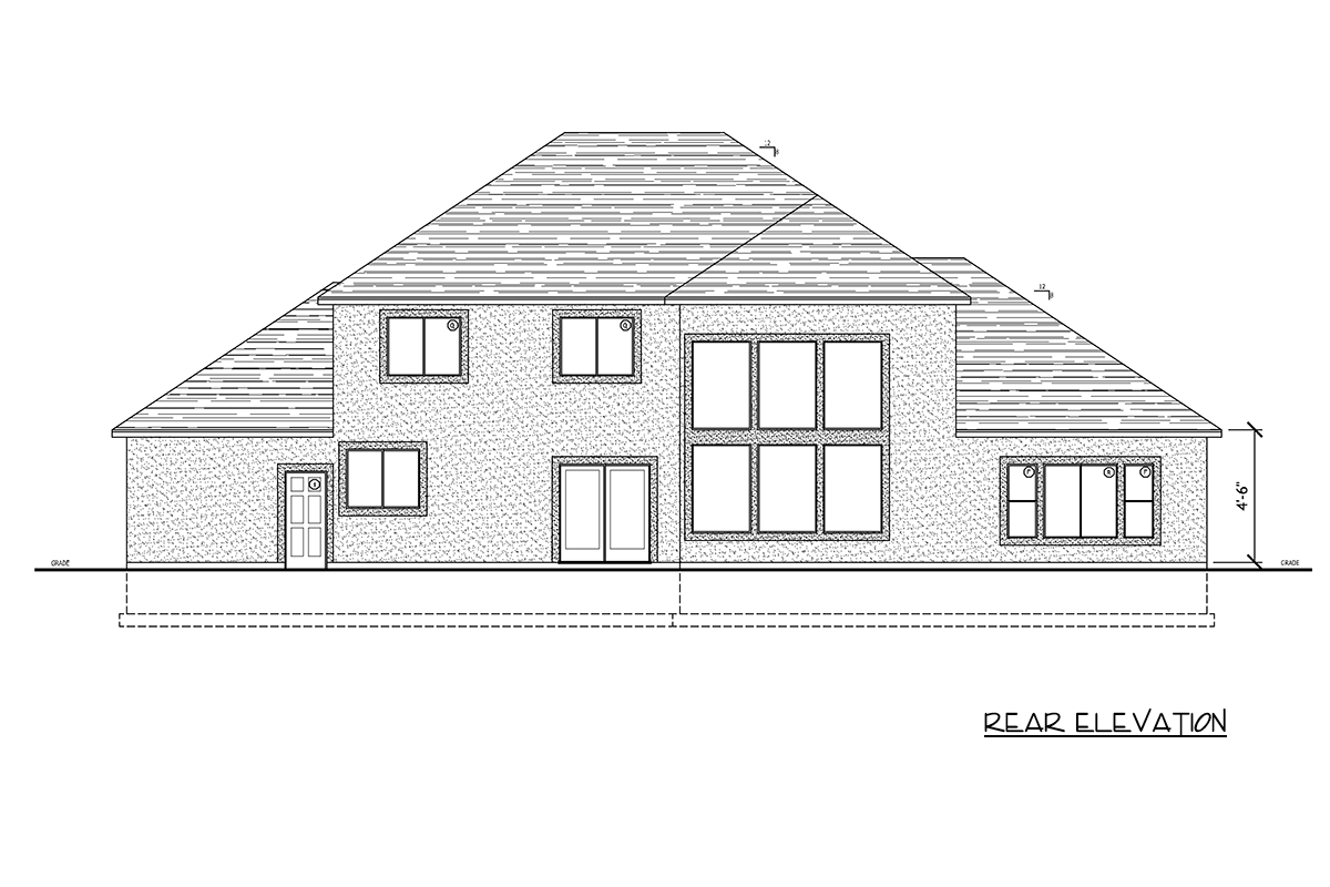 Plan 849135PGE: Traditional Craftsman House Plan with Five Bedrooms and Three-Car Garage - Image #6 - Craftsman, European, Traditional