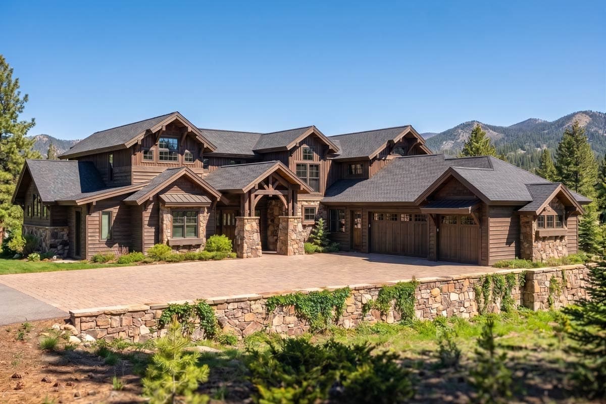Plan 54253HU: Luxury Mountain Craftsman House Plan with Five Bedrooms and Two Master Suites - Image #2 - Craftsman, Mountain, New American